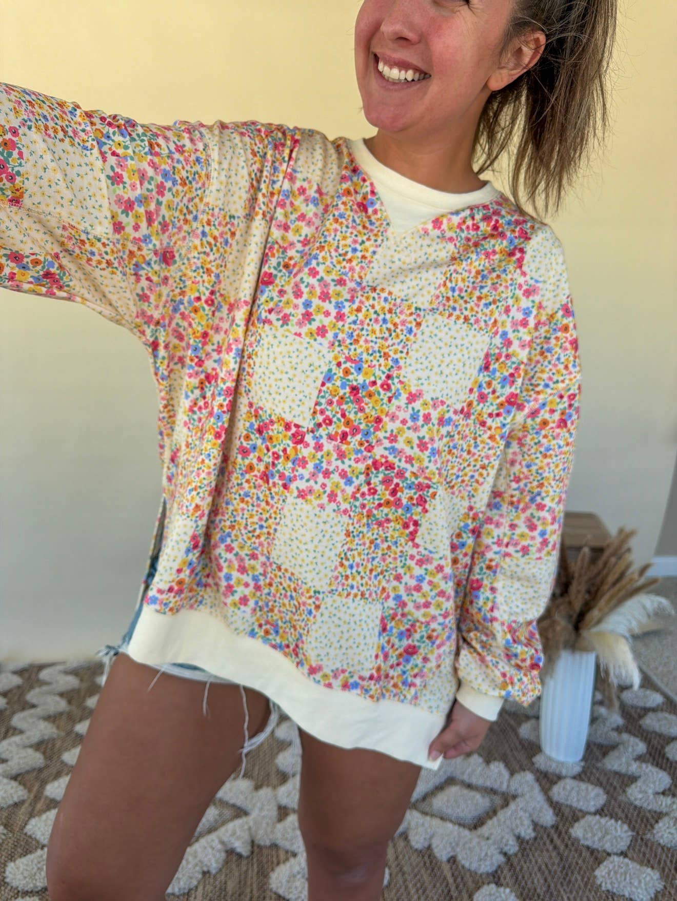 Meadow Bloom Patchwork Top by TopNotch