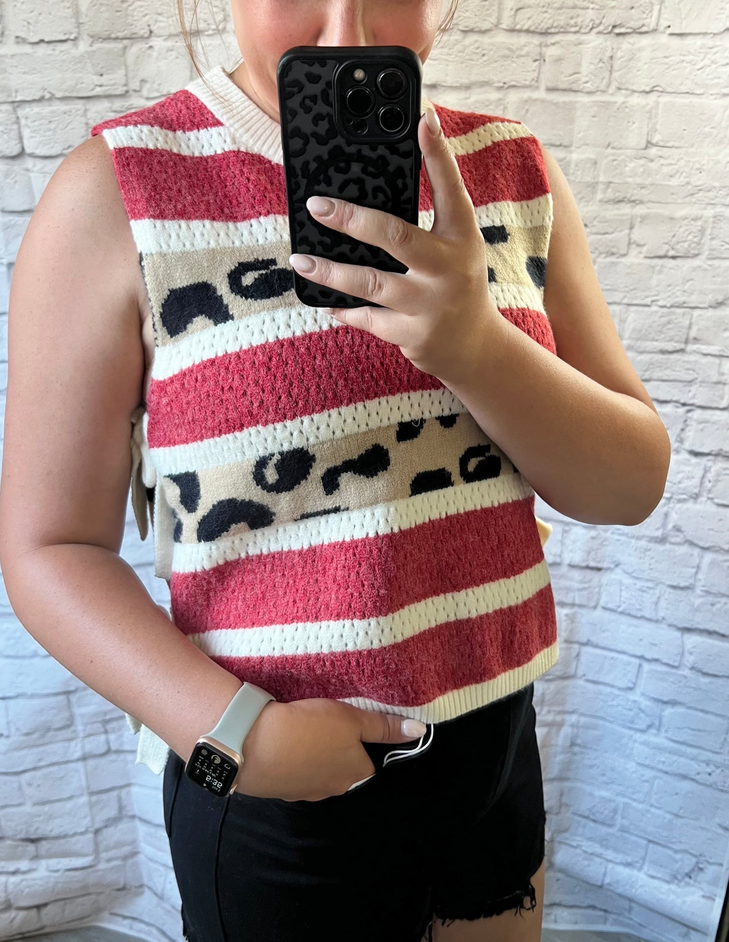 Cheetah Sweater Tank