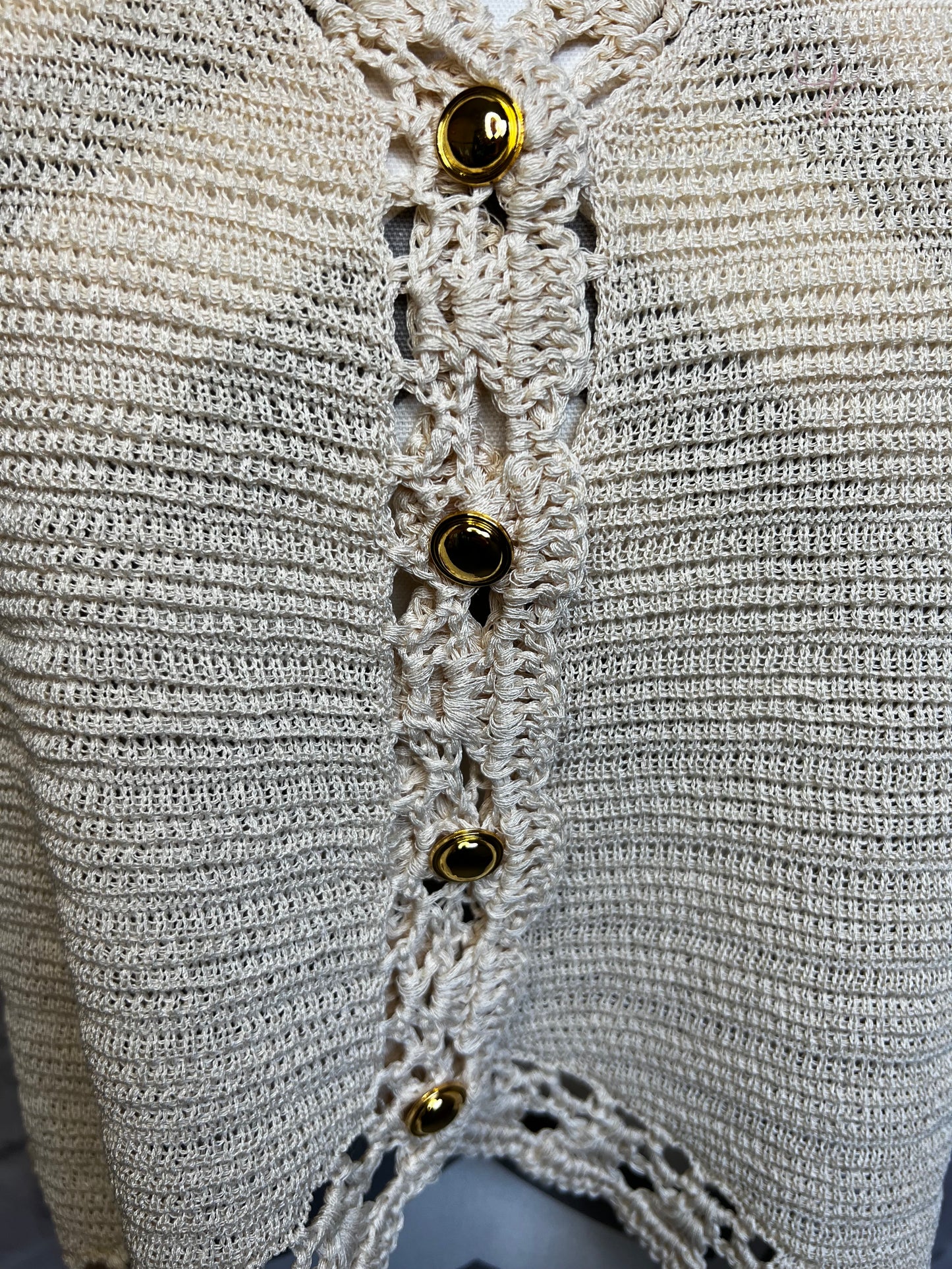 Cream Knit Tank Top