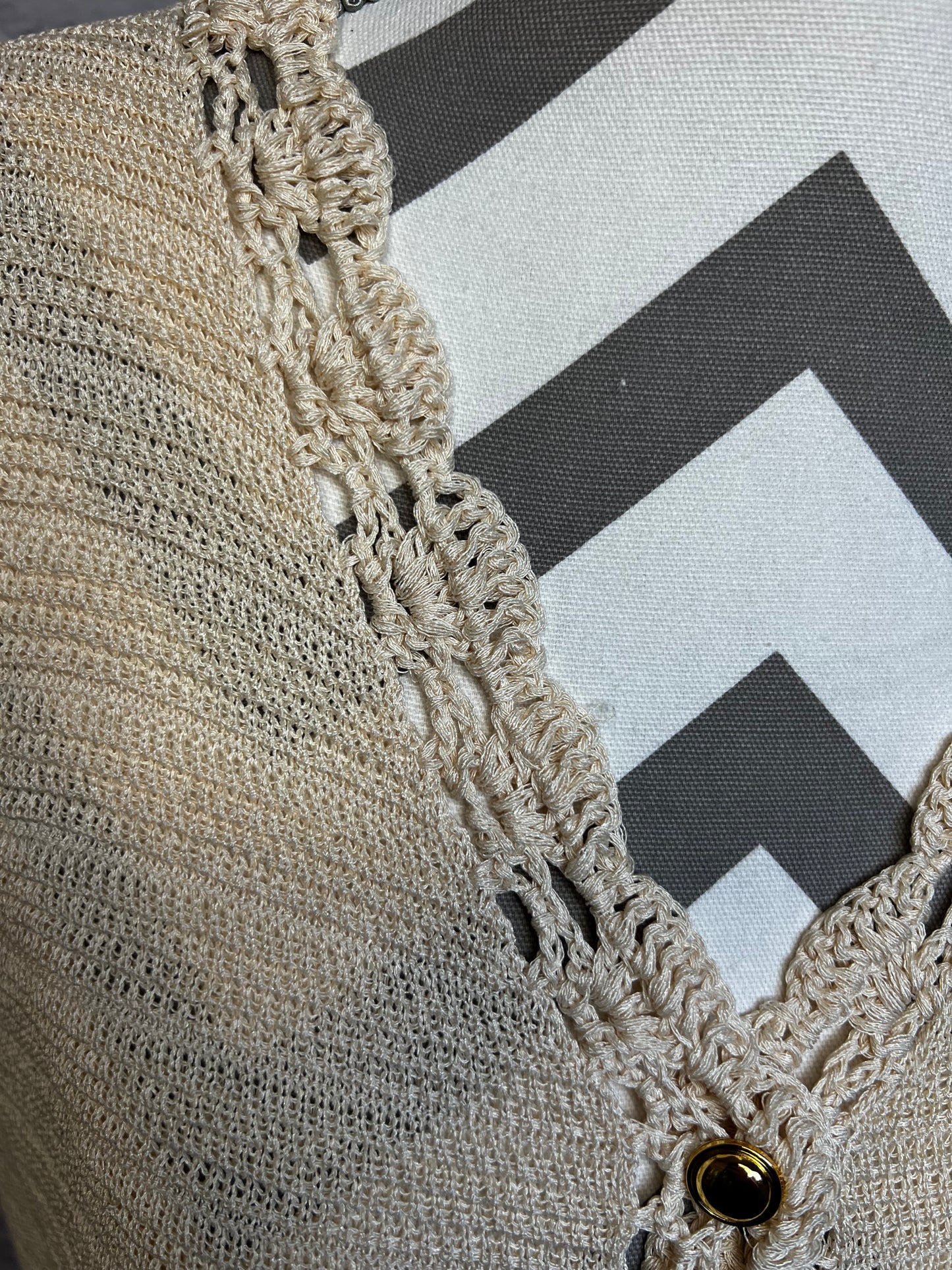 Cream Knit Tank Top