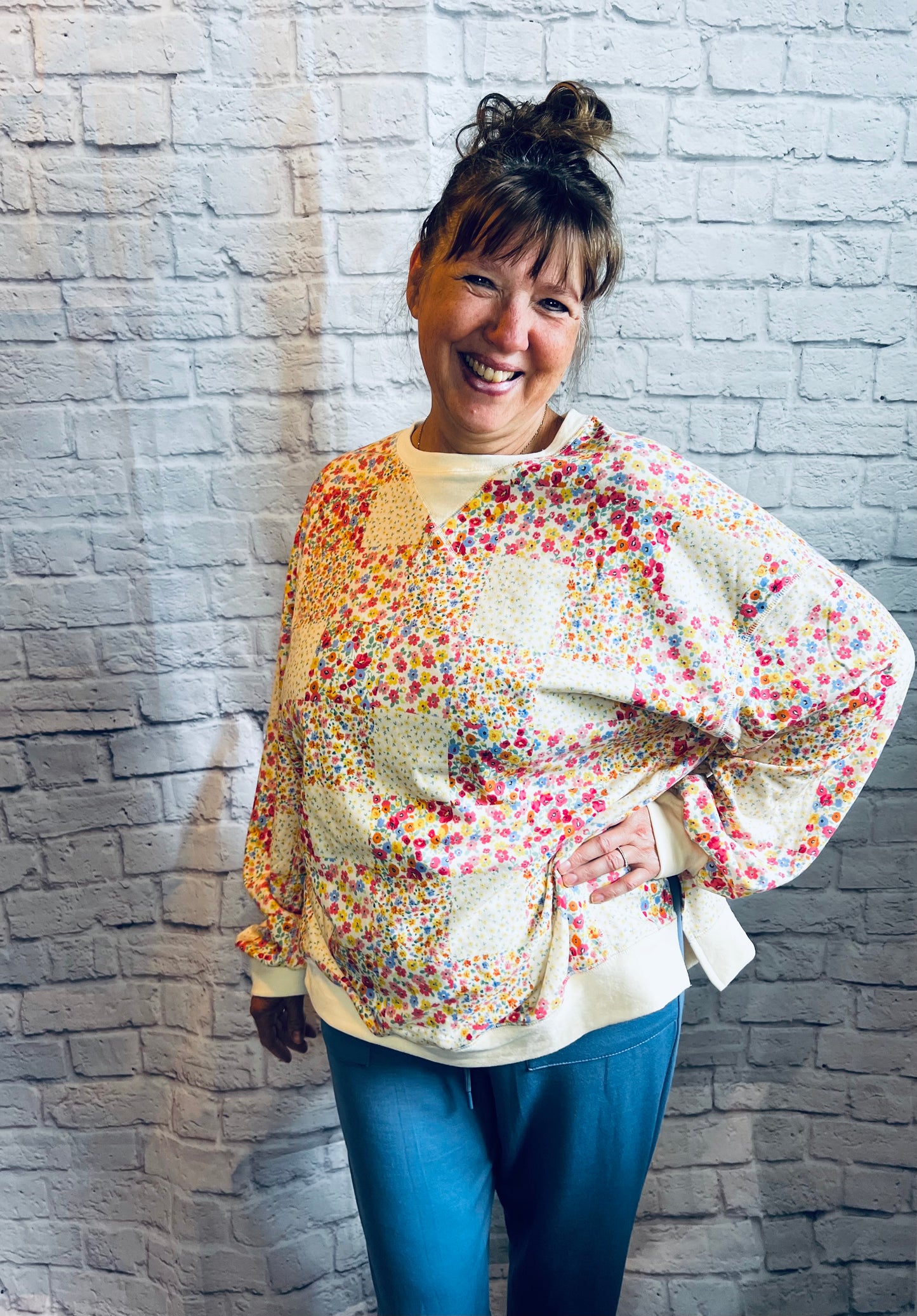 Meadow Bloom Patchwork Top by TopNotch