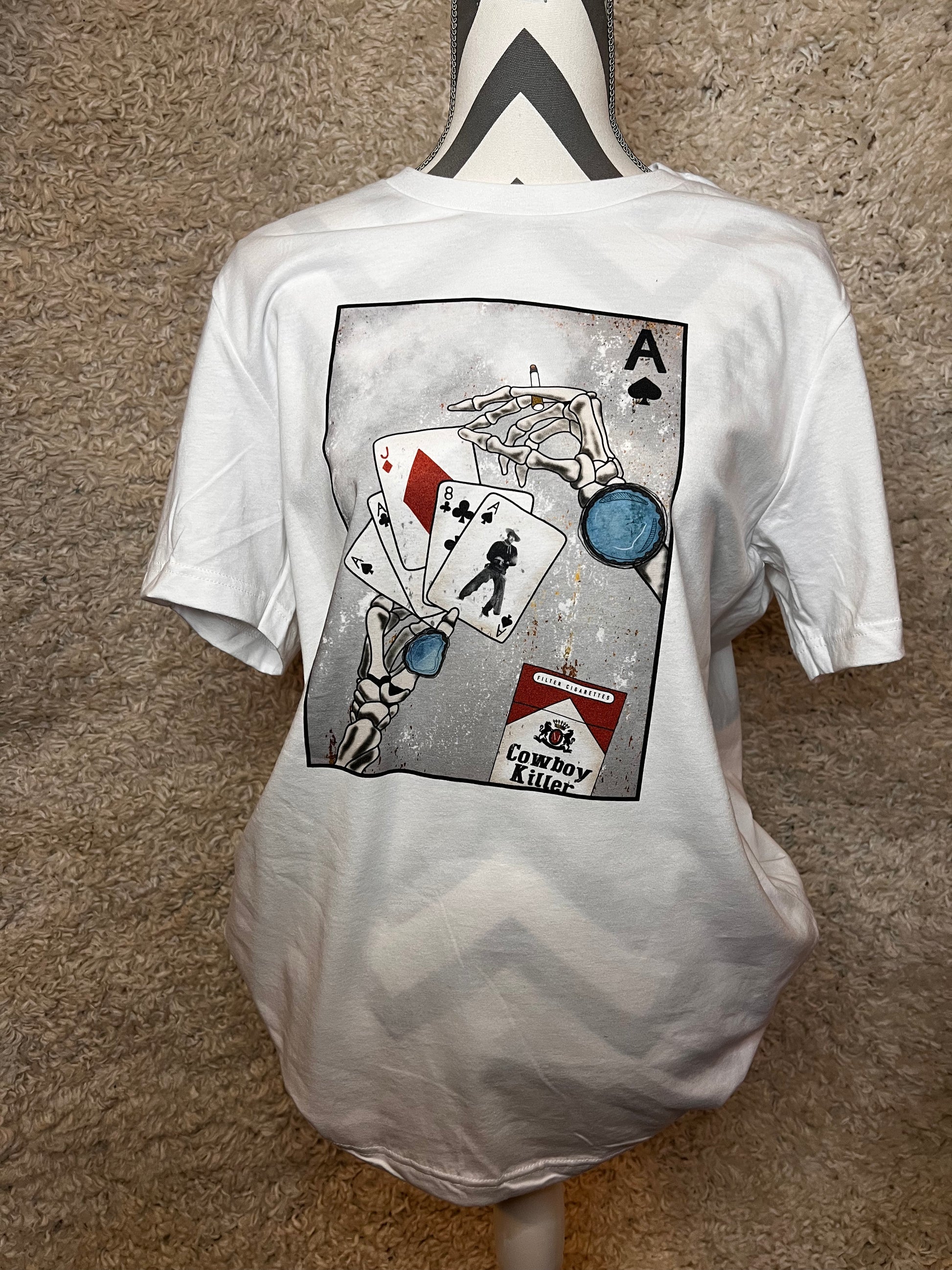 Western Cowboy Ace Card T-Shirt - Shirt - The Vintage Turquoise - Western Fashion - Women's Clothing