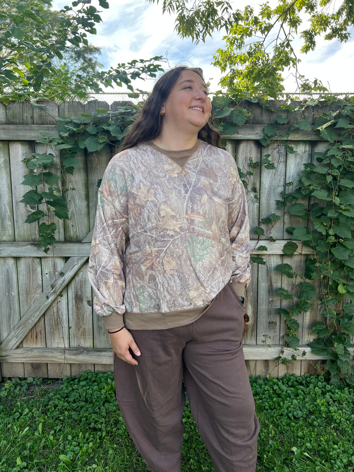 long sleeve camo pullover 