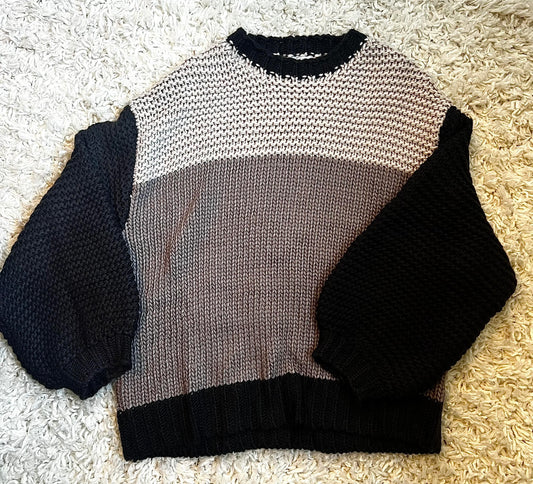 Black Block Sweater