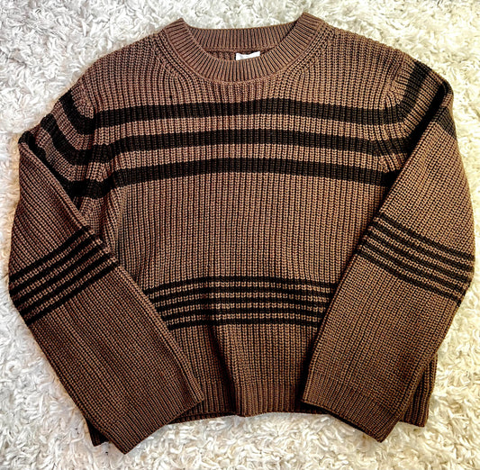 Brown Striped Sweater