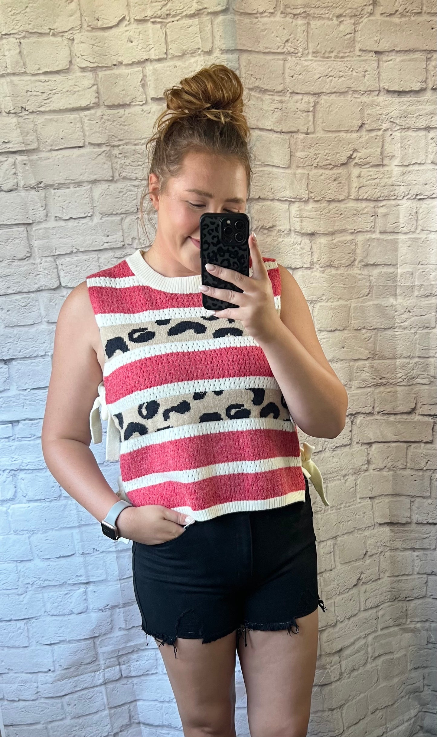 Cheetah Sweater Tank
