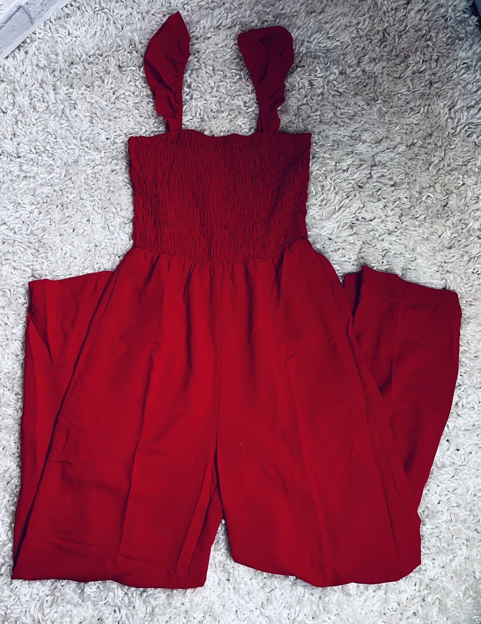 Red Jumpsuit - The Vintage Turquoise - Western Fashion - Women's Clothing